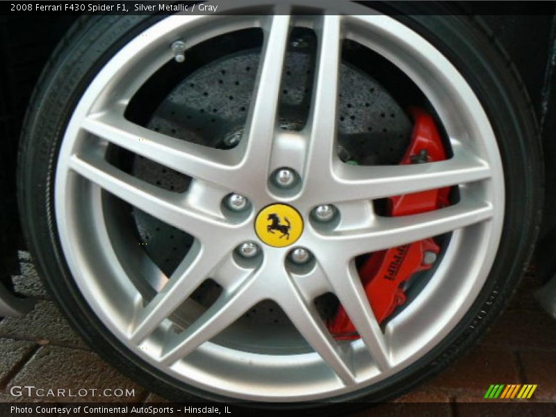 Silver Metallic / Gray 2008 Ferrari F430 Spider F1