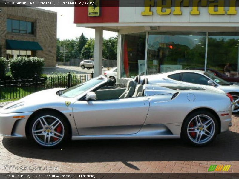 Silver Metallic / Gray 2008 Ferrari F430 Spider F1
