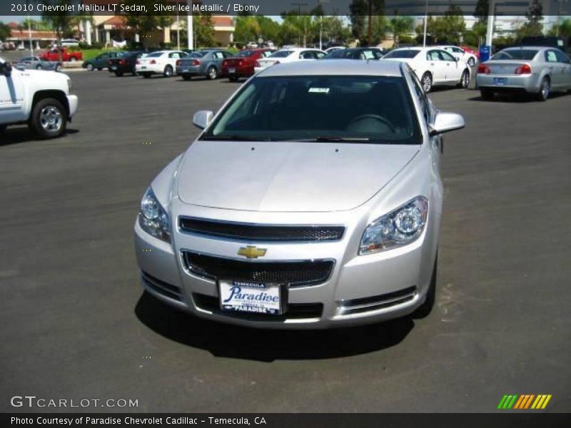Silver Ice Metallic / Ebony 2010 Chevrolet Malibu LT Sedan