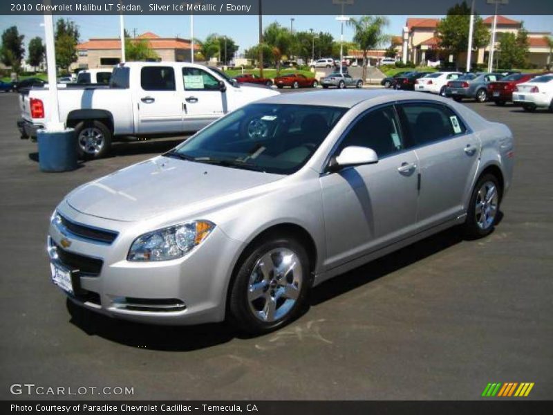 Silver Ice Metallic / Ebony 2010 Chevrolet Malibu LT Sedan