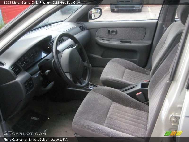 Platinum Gold Metallic / Gray 1998 Nissan Sentra GXE