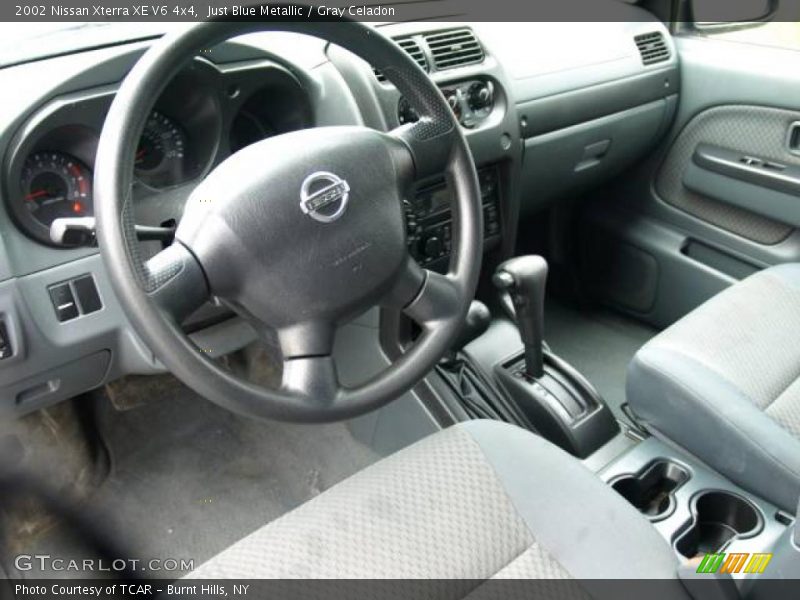 Just Blue Metallic / Gray Celadon 2002 Nissan Xterra XE V6 4x4