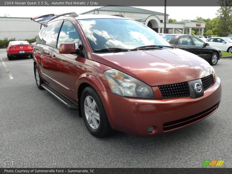 Autumn Red Metallic / Gray 2004 Nissan Quest 3.5 SL
