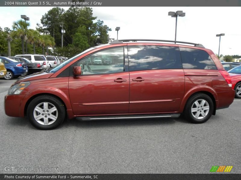 Autumn Red Metallic / Gray 2004 Nissan Quest 3.5 SL