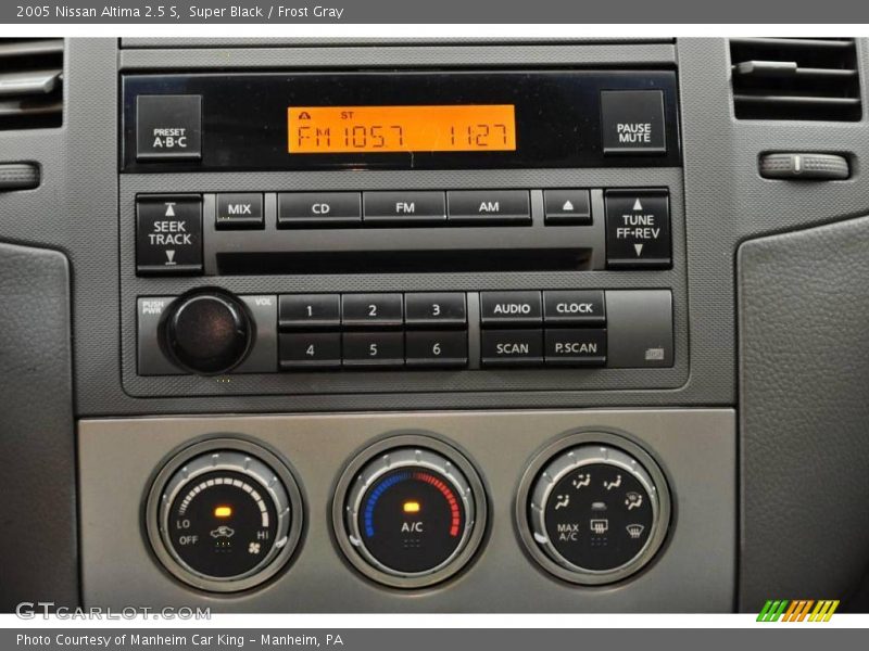 Super Black / Frost Gray 2005 Nissan Altima 2.5 S