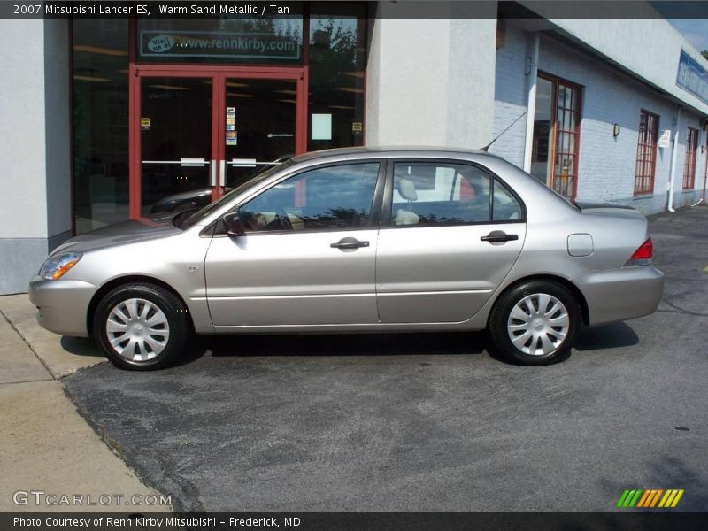 Warm Sand Metallic / Tan 2007 Mitsubishi Lancer ES