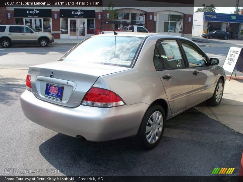 Warm Sand Metallic / Tan 2007 Mitsubishi Lancer ES