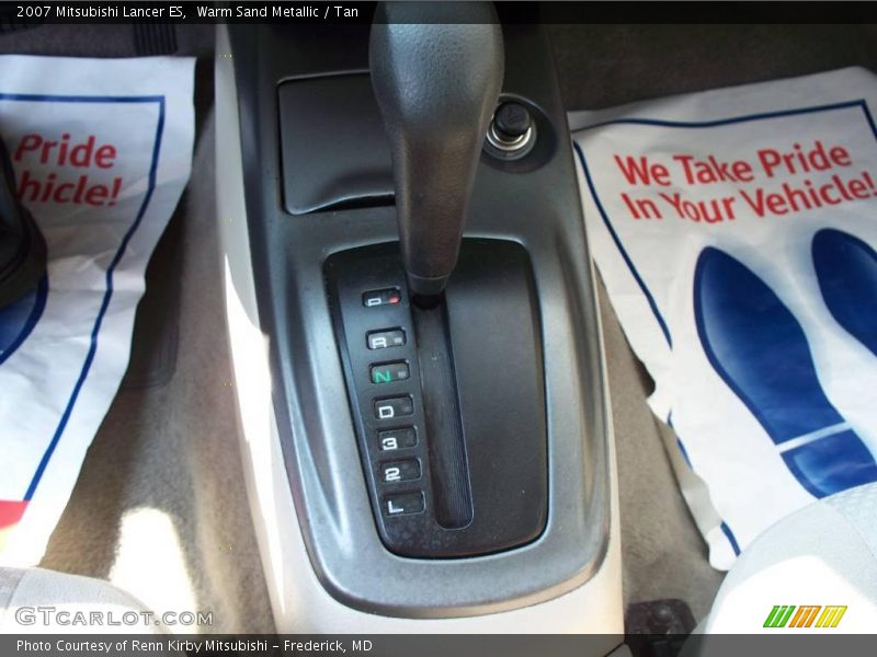 Warm Sand Metallic / Tan 2007 Mitsubishi Lancer ES