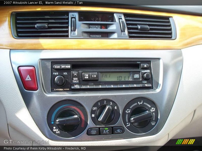 Warm Sand Metallic / Tan 2007 Mitsubishi Lancer ES