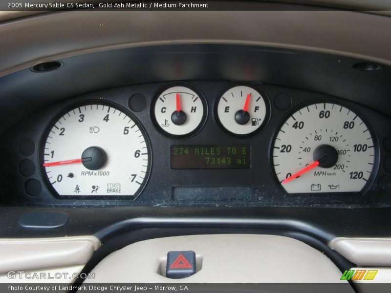 Gold Ash Metallic / Medium Parchment 2005 Mercury Sable GS Sedan