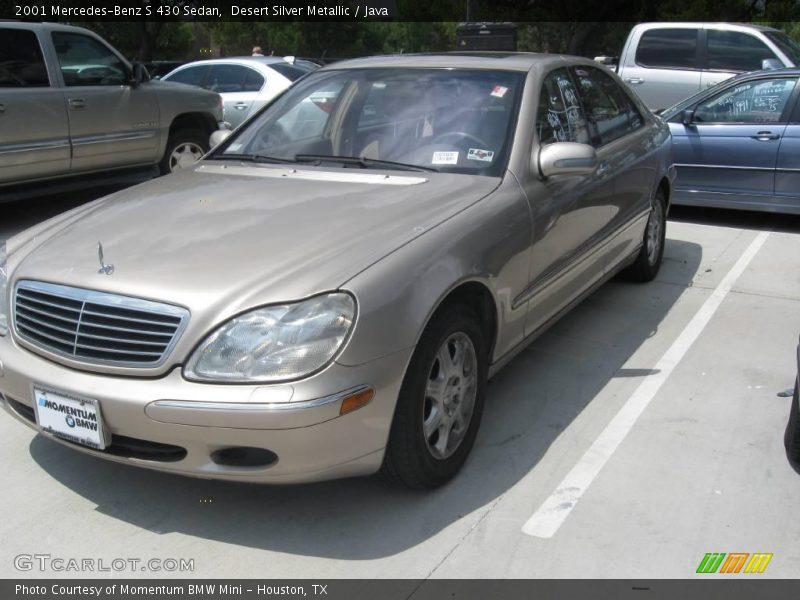 Desert Silver Metallic / Java 2001 Mercedes-Benz S 430 Sedan