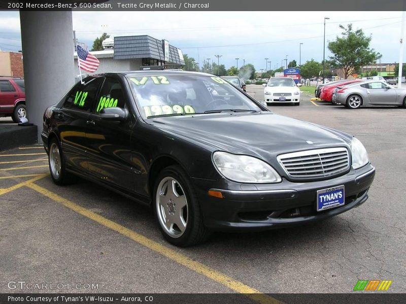 Tectite Grey Metallic / Charcoal 2002 Mercedes-Benz S 600 Sedan