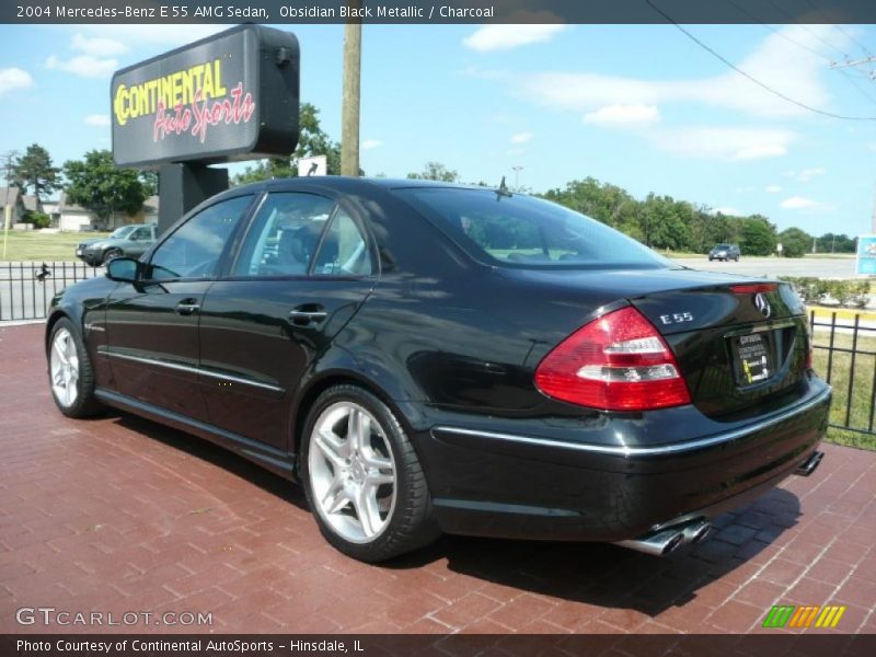 Obsidian Black Metallic / Charcoal 2004 Mercedes-Benz E 55 AMG Sedan