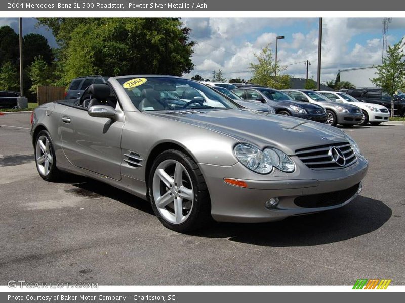 Pewter Silver Metallic / Ash 2004 Mercedes-Benz SL 500 Roadster