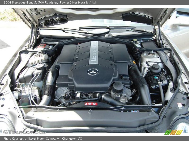 Pewter Silver Metallic / Ash 2004 Mercedes-Benz SL 500 Roadster