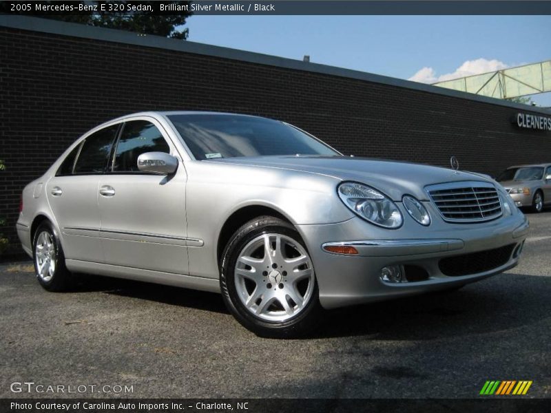 Brilliant Silver Metallic / Black 2005 Mercedes-Benz E 320 Sedan