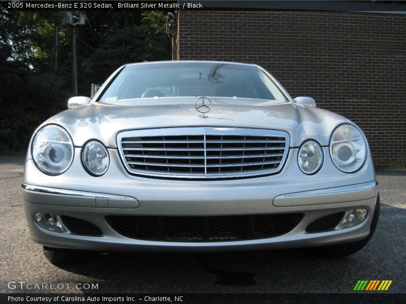 Brilliant Silver Metallic / Black 2005 Mercedes-Benz E 320 Sedan