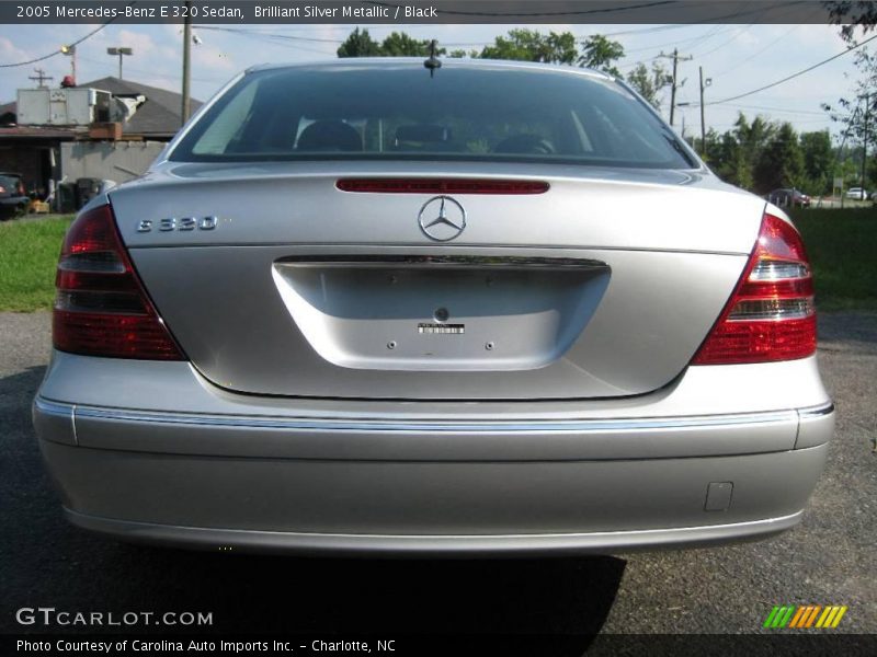 Brilliant Silver Metallic / Black 2005 Mercedes-Benz E 320 Sedan