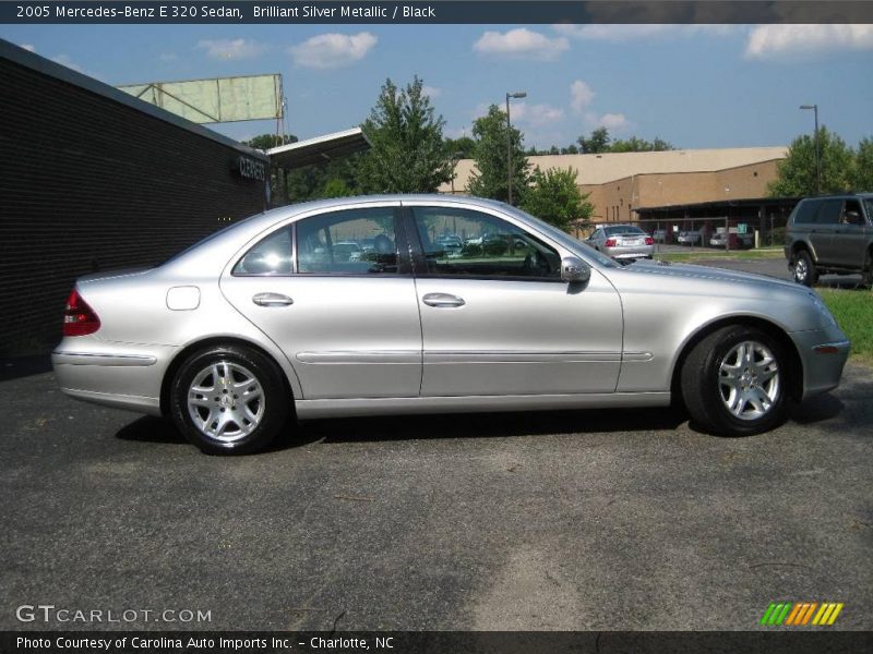 Brilliant Silver Metallic / Black 2005 Mercedes-Benz E 320 Sedan