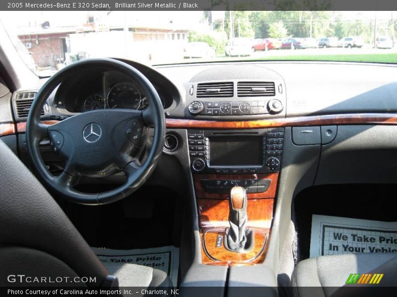 Brilliant Silver Metallic / Black 2005 Mercedes-Benz E 320 Sedan