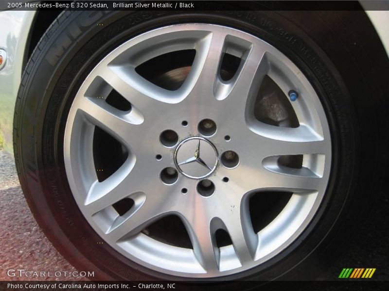Brilliant Silver Metallic / Black 2005 Mercedes-Benz E 320 Sedan
