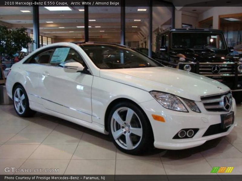 Arctic White / Almond Beige 2010 Mercedes-Benz E 550 Coupe