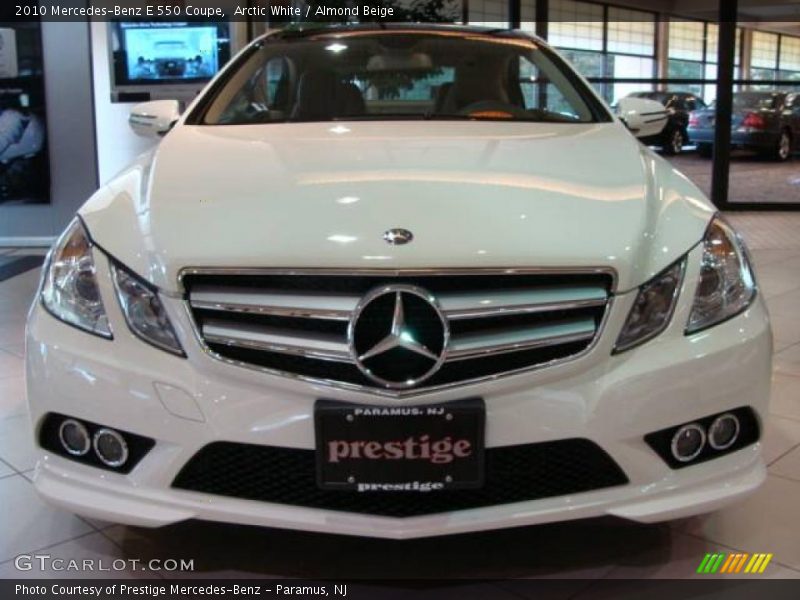 Arctic White / Almond Beige 2010 Mercedes-Benz E 550 Coupe