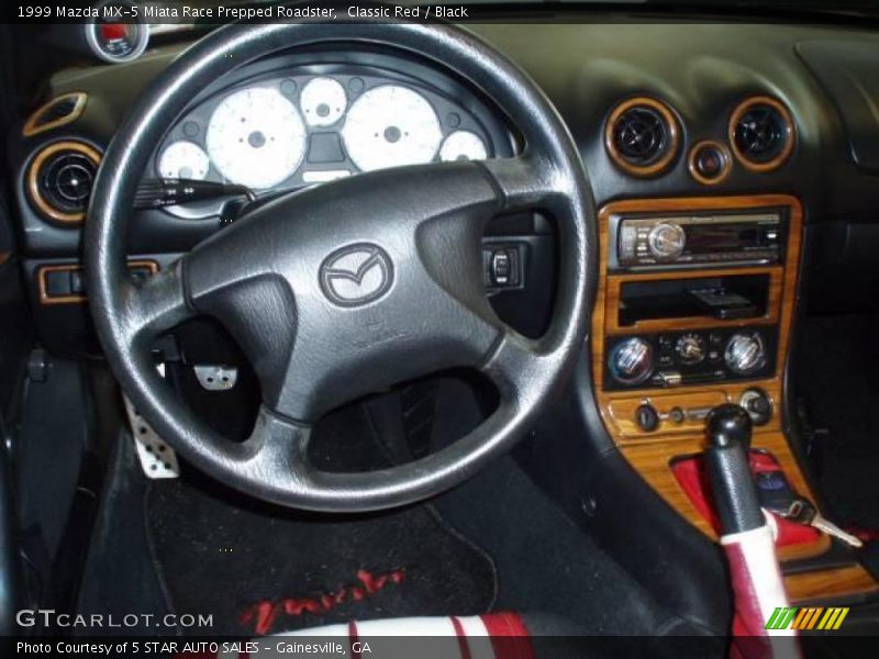 Classic Red / Black 1999 Mazda MX-5 Miata Race Prepped Roadster