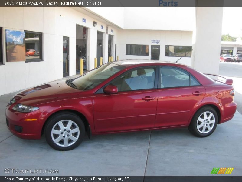 Redfire Metallic / Beige 2006 Mazda MAZDA6 i Sedan