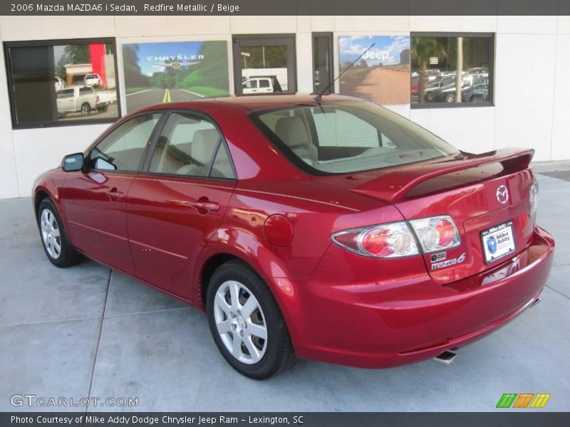 Redfire Metallic / Beige 2006 Mazda MAZDA6 i Sedan
