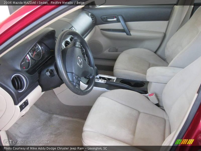 Redfire Metallic / Beige 2006 Mazda MAZDA6 i Sedan