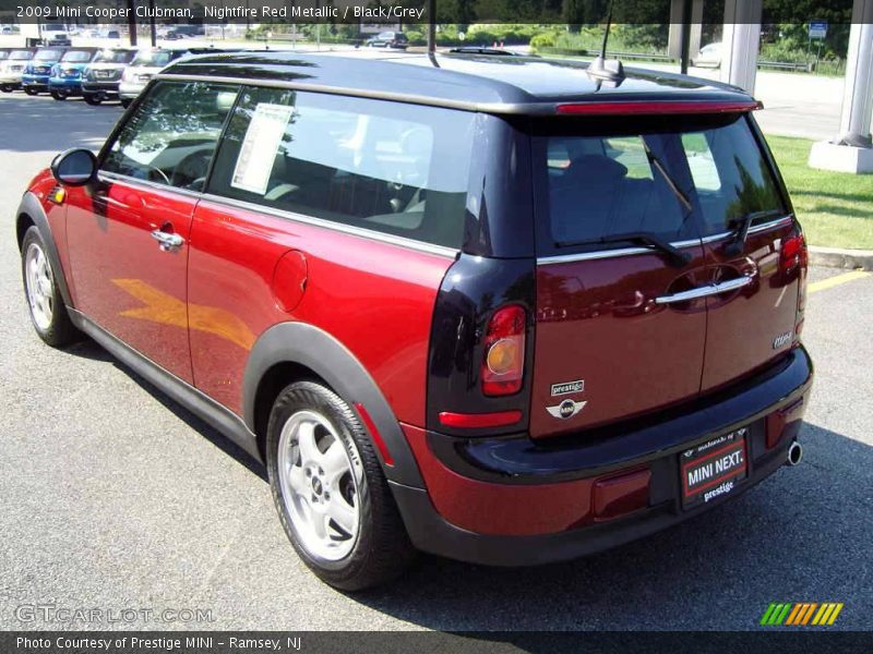 Nightfire Red Metallic / Black/Grey 2009 Mini Cooper Clubman