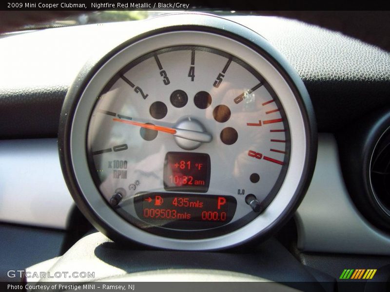 Nightfire Red Metallic / Black/Grey 2009 Mini Cooper Clubman