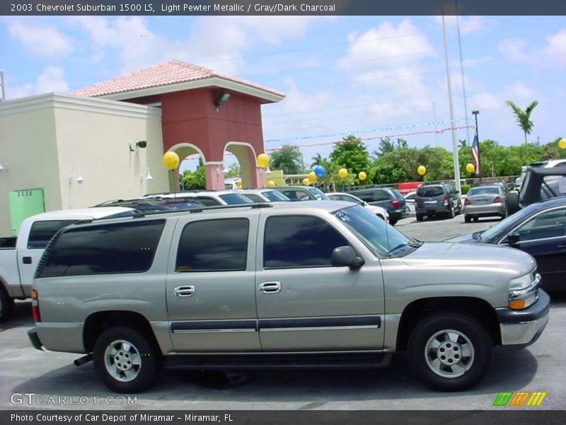 Light Pewter Metallic / Gray/Dark Charcoal 2003 Chevrolet Suburban 1500 LS