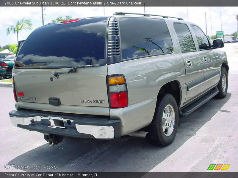 Light Pewter Metallic / Gray/Dark Charcoal 2003 Chevrolet Suburban 1500 LS