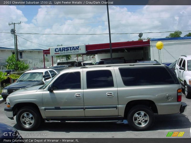 Light Pewter Metallic / Gray/Dark Charcoal 2003 Chevrolet Suburban 1500 LS