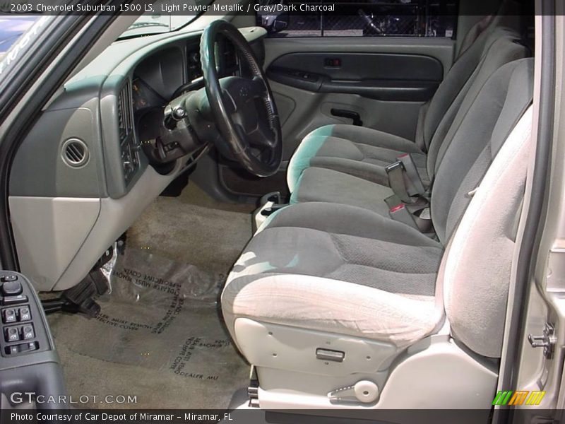 Light Pewter Metallic / Gray/Dark Charcoal 2003 Chevrolet Suburban 1500 LS