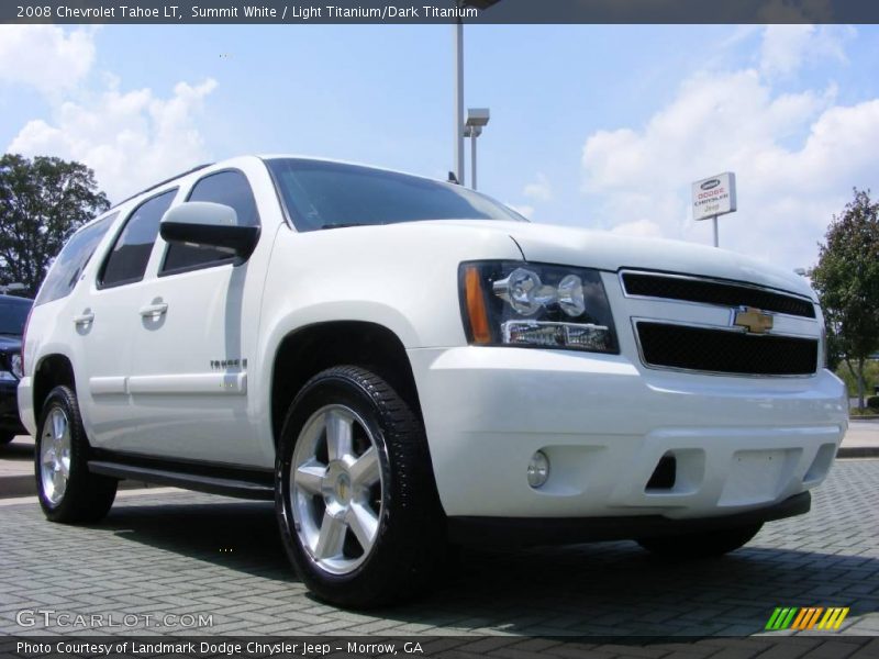Summit White / Light Titanium/Dark Titanium 2008 Chevrolet Tahoe LT