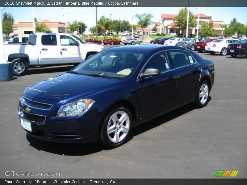 Imperial Blue Metallic / Cocoa/Cashmere 2010 Chevrolet Malibu LS Sedan