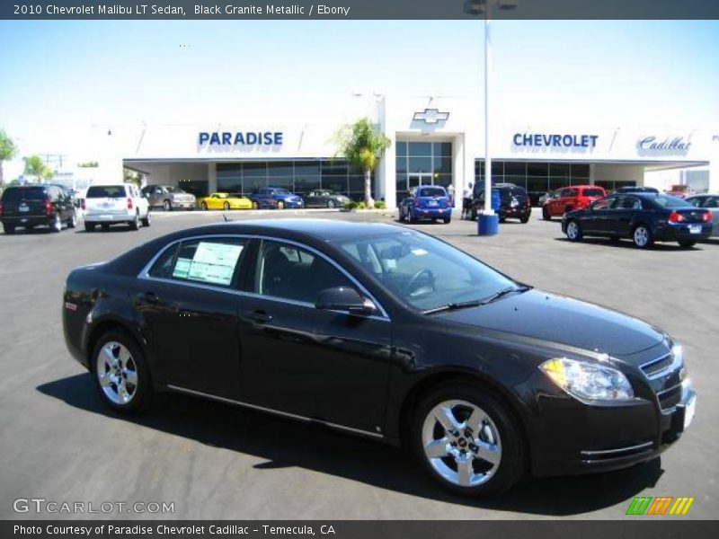 Black Granite Metallic / Ebony 2010 Chevrolet Malibu LT Sedan