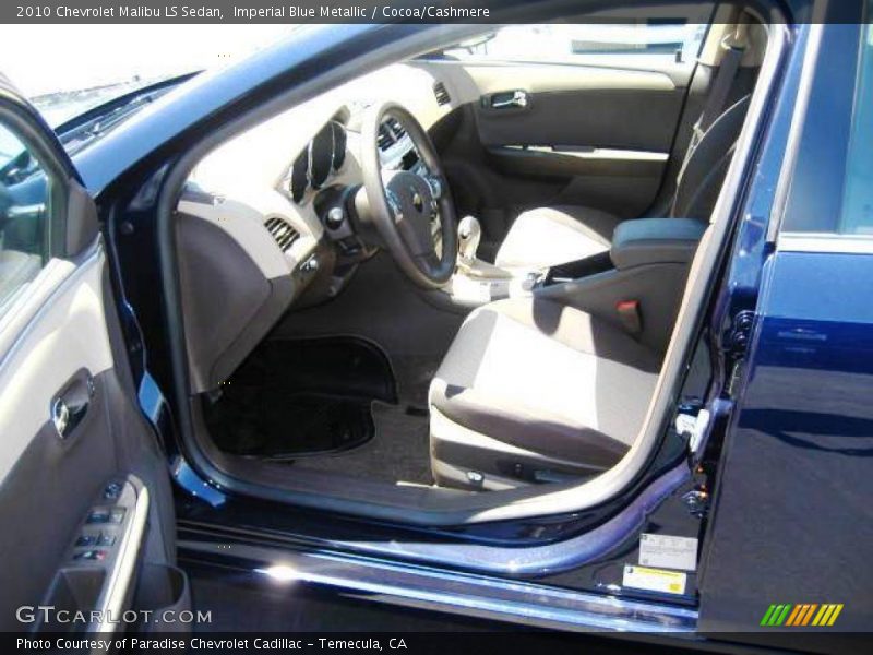 Imperial Blue Metallic / Cocoa/Cashmere 2010 Chevrolet Malibu LS Sedan