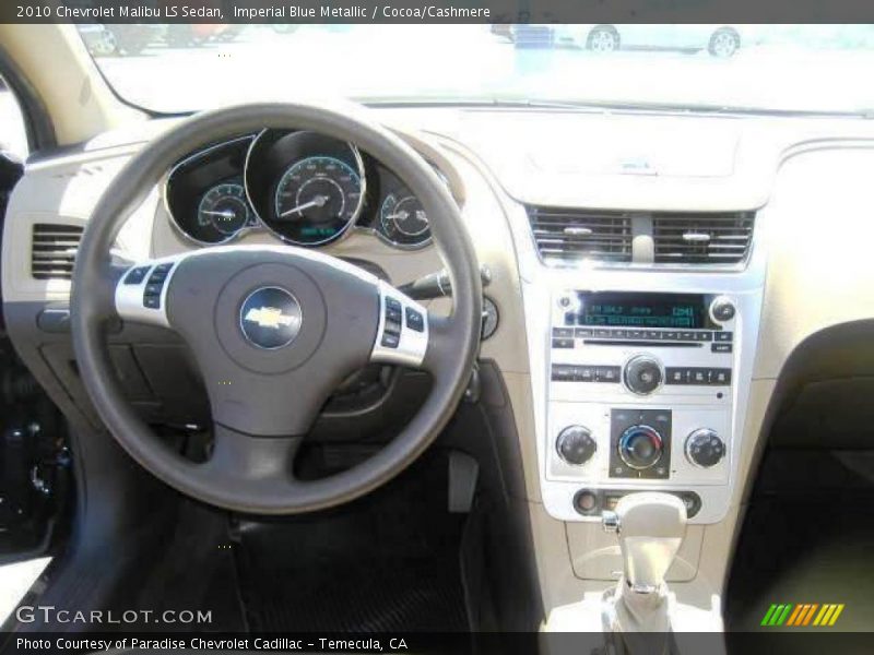 Imperial Blue Metallic / Cocoa/Cashmere 2010 Chevrolet Malibu LS Sedan