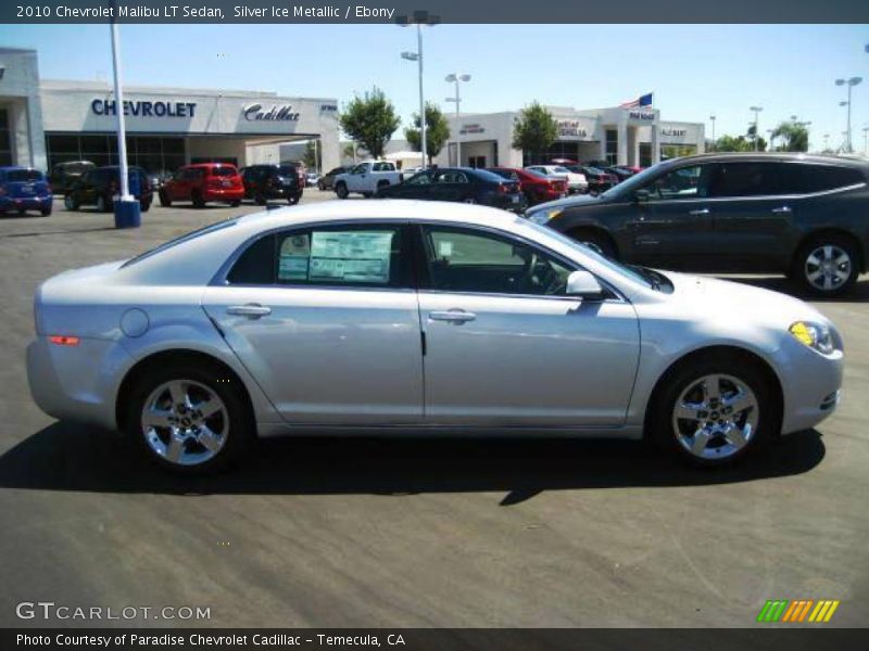 Silver Ice Metallic / Ebony 2010 Chevrolet Malibu LT Sedan