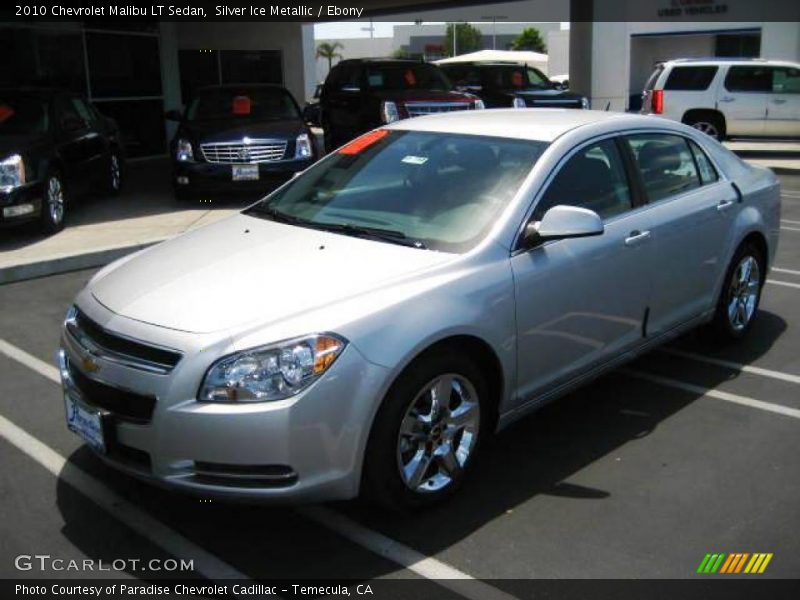 Silver Ice Metallic / Ebony 2010 Chevrolet Malibu LT Sedan