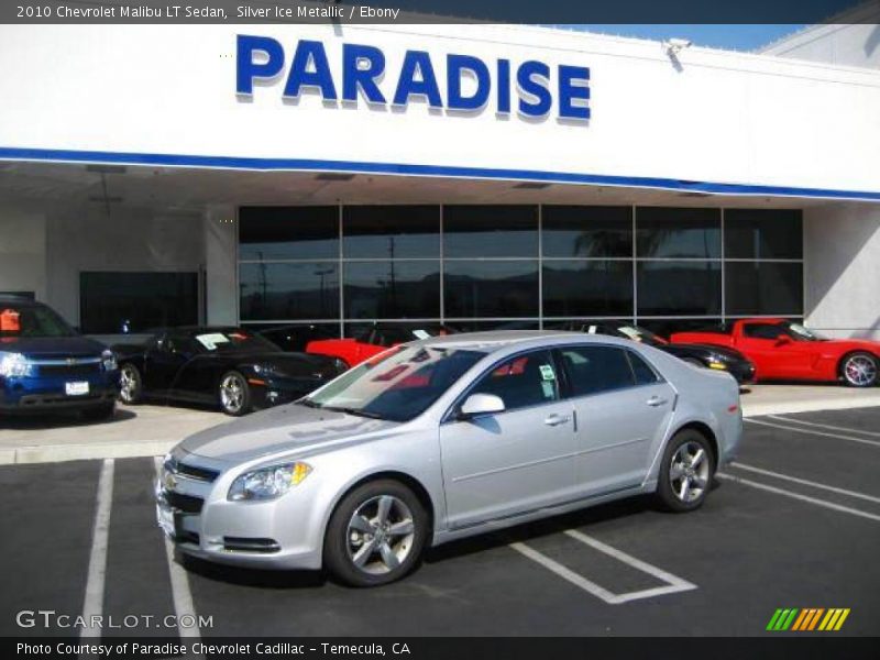 Silver Ice Metallic / Ebony 2010 Chevrolet Malibu LT Sedan