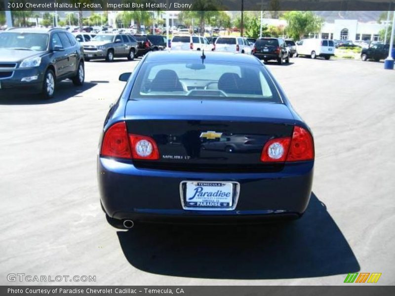 Imperial Blue Metallic / Ebony 2010 Chevrolet Malibu LT Sedan