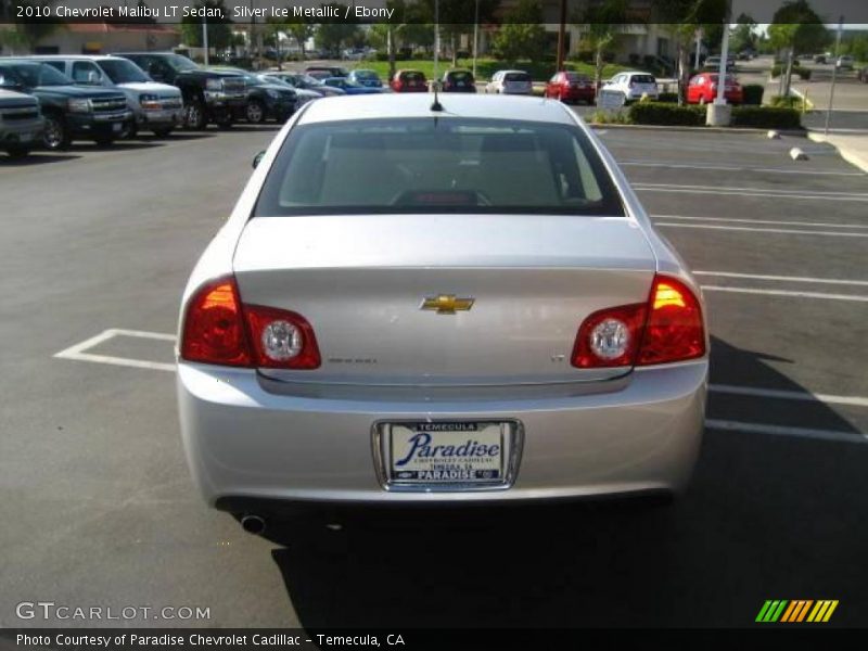 Silver Ice Metallic / Ebony 2010 Chevrolet Malibu LT Sedan