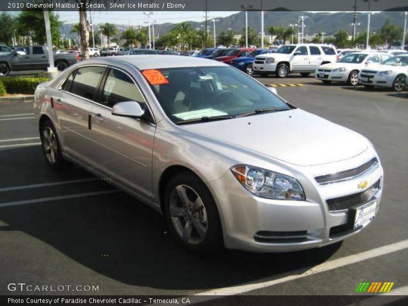 Silver Ice Metallic / Ebony 2010 Chevrolet Malibu LT Sedan