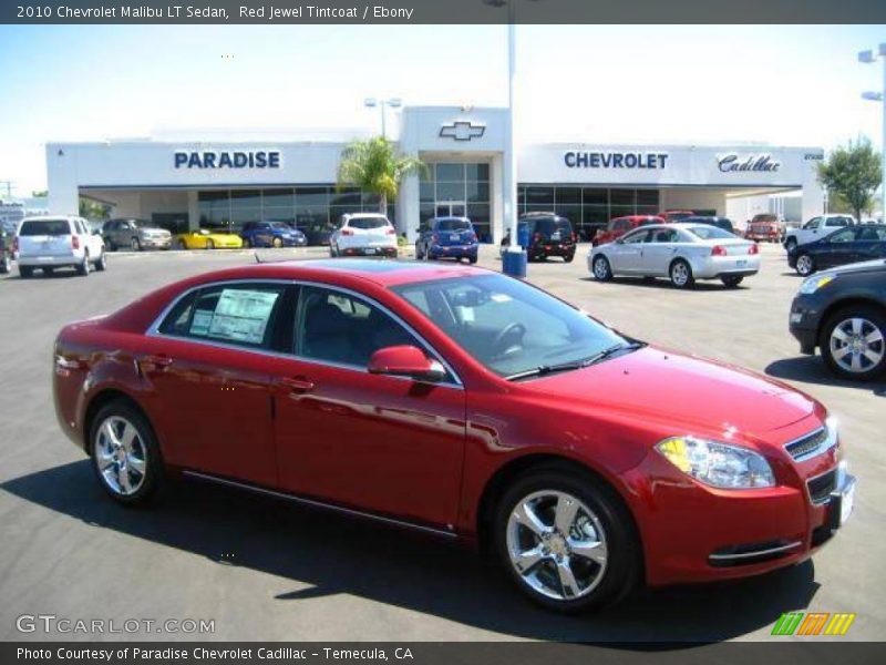 Red Jewel Tintcoat / Ebony 2010 Chevrolet Malibu LT Sedan