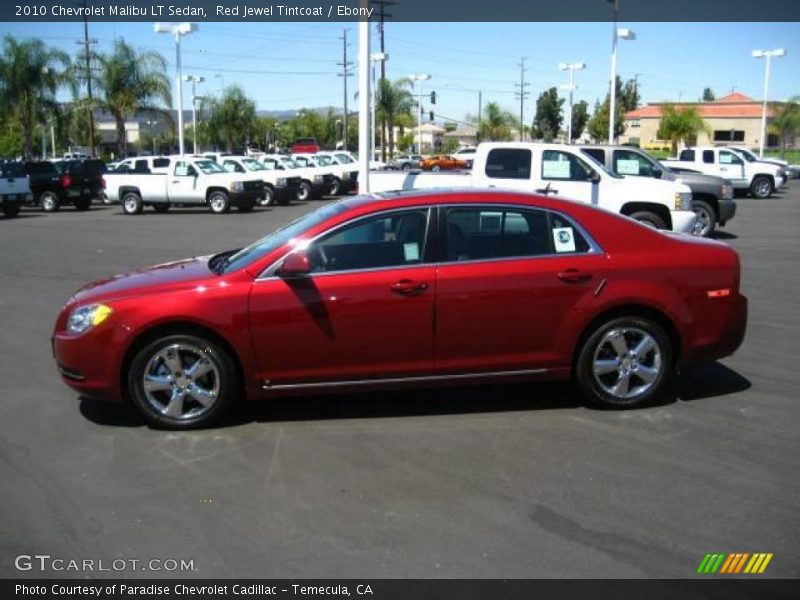 Red Jewel Tintcoat / Ebony 2010 Chevrolet Malibu LT Sedan